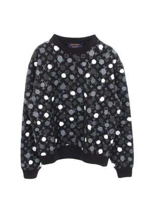 Louis Vuitton Pre-Owned x Yayoi Kusama 2010s Dot Monogram sweatshirt - Black