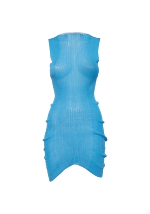 Bottega Veneta Pre-Owned 2020 ribbed-knit sleeveless dress - Blue