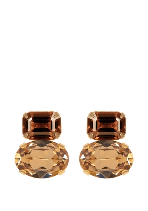 Jennifer Behr Maureen crystal-embellished earrings - Gold