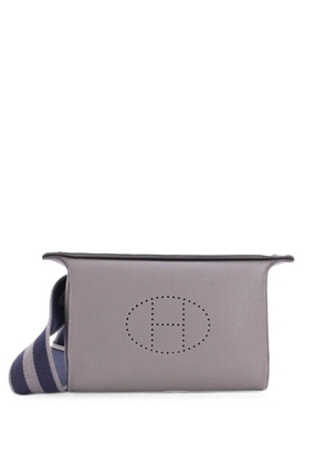 Hermès Pre-Owned Videpoches Bag with Multicolor Strap Togo crossbody bag - Grey