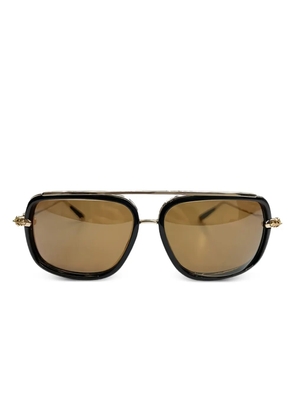 Chrome Hearts browline-detail sunglasses - Black