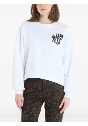 AllSaints Lila logo-print sweater - White