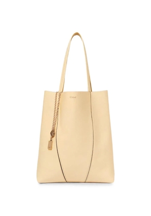 Chloé Spin leather tote bag - Neutrals