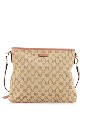 Gucci Pre-Owned Flat Messenger Bag GG Canvas Medium crossbody bag - Brown