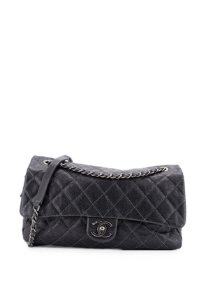 CHANEL Pre-Owned Easy Flap Bag Quilted Caviar Jumbo shoulder bag - Black
