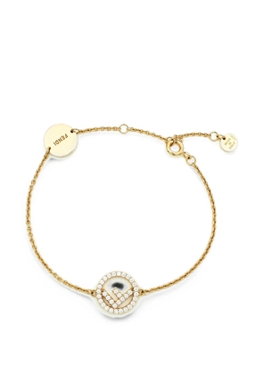 Fendi Pre-Owned F is Fendi crystal bracelet - Gold