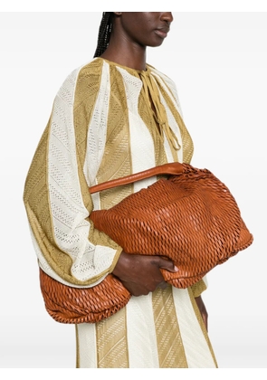 SOMMET Aura Rete laser-cut shoulder bag - Brown