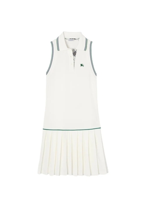Burberry cotton piqué tennis dress - White