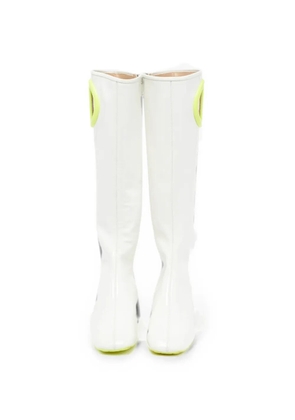 Christian Dior Pre-Owned cut-out knee-length boots - White