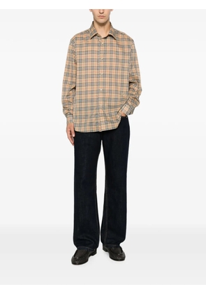 Burberry check-pattern long-sleeve shirt - Neutrals