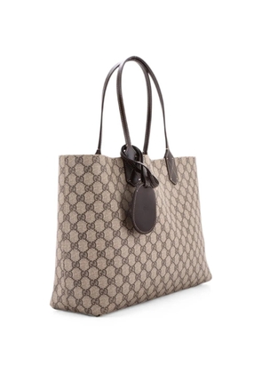 Gucci Pre-Owned Reversible GG Coated Canvas with Leather Medium tote bag - Brown