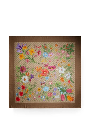 Gucci floral-print shawl - Neutrals