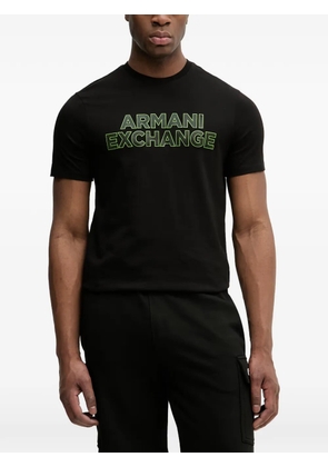 Armani Exchange logo-print T-shirt - Black