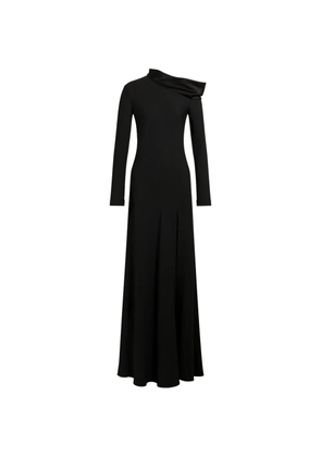 Alberta Ferretti one-shoulder slit maxi dress - Black