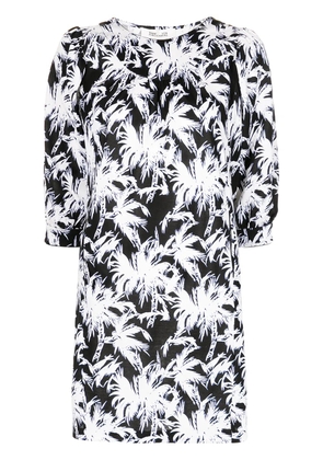 DVF Diane von Furstenberg Noel palm-tree print dress - Black