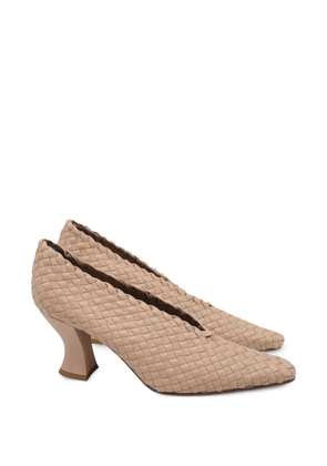 Bottega Veneta Pre-Owned Almond Intrecciato pumps - Neutrals