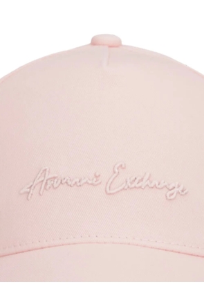 Armani Exchange logo-embroidered snapback baseball cap - Pink