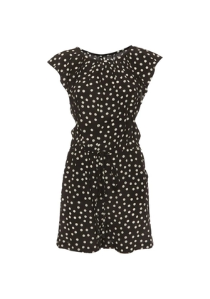Dolce & Gabbana Pre-Owned polka dot-print mini playsuit - Black