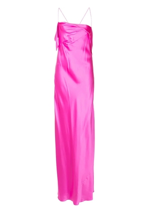 Michelle Mason bias-cut silk gown - Pink