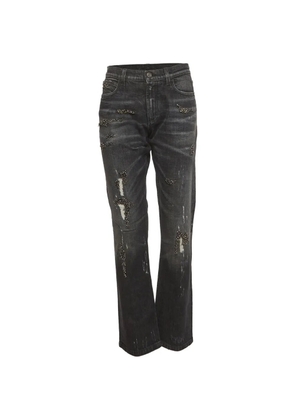 Gucci Pre-Owned distressed-effect jeans - Black