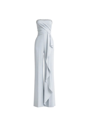 Gemy Maalouf embellished ruffled jumpsuit - Blue