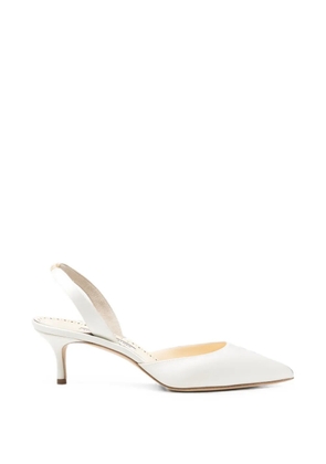 Manolo Blahnik Carolyne Bride pointed-toe slingback pumps - White