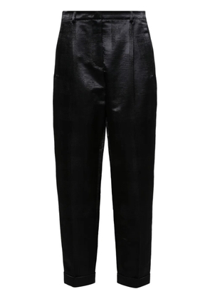 Giorgio Armani houndstooth-pattern trousers - Black