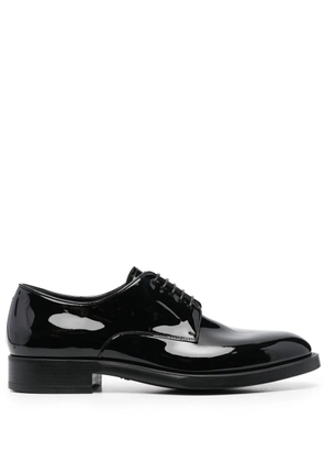 Giorgio Armani leather derby shoes - Black