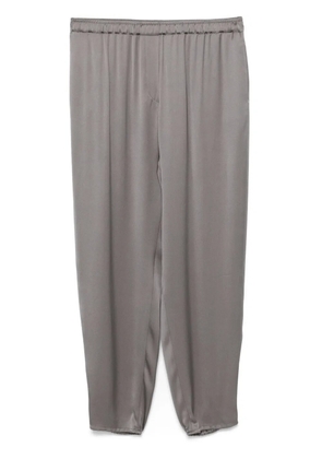 Giorgio Armani silk tapered trousers - Grey