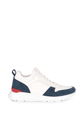 Isaia Amalfi 01 panelled sneakers - White