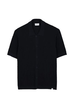 NOWADAYS cable-knit short-sleeve shirt - Black
