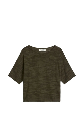 Marc O'Polo fine-knit short-sleeved sweater - Green