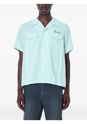 visvim camp-collar short-sleeve shirt - Green