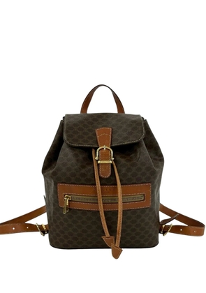 Celine Pre-Owned 1998 Macadam Coated Canvas backpack - Brown