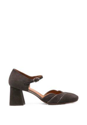 Chie Mihara Grini metallic-trim buckled pumps - Brown
