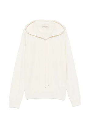 SERGIO MORETTI FIRENZE ribbed-trim hoodie - White