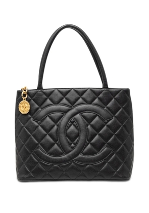 CHANEL Pre-Owned 1996-1997 Caviar Medallion tote bag - Black