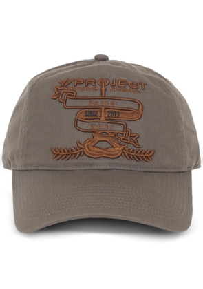 Y/Project logo-embroidered cap - Neutrals