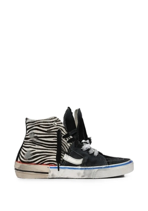 PAUL EASTERLIN Caly zebra-print sneakers - Black