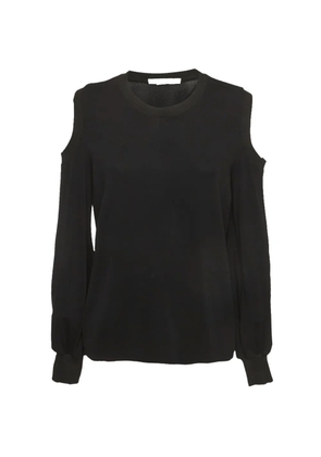 Givenchy Pre-Owned Givenchy Black Jersey Cold Shoulder Top L