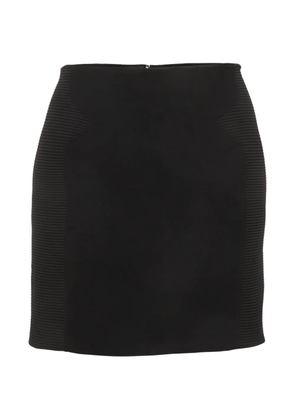 Versace Pre-Owned ribbed mini skirt - Black