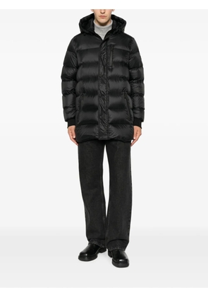 SERGIO MORETTI FIRENZE logo-patch padded jacket - Black