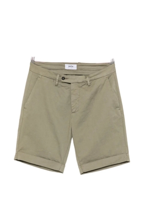VELA SHOP turn-up cuff belt-loop shorts - Green