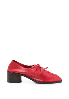 Hereu lace-up leather shoes - Red