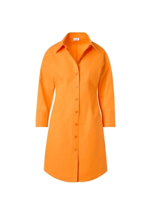 Akris Punto button-up mini shirt dress - Orange