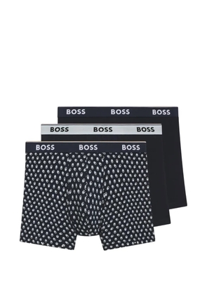 BOSS logo-waistband boxers (set of three) - Blue