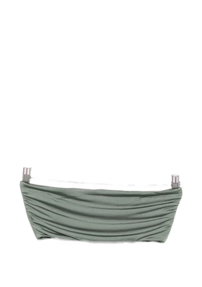 MOUTAKI ruched bikini top - Green