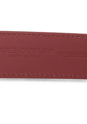 Dolce & Gabbana Pre-Owned DG Amore buckle belt - Red
