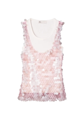 Tory Burch sequin mesh top - Pink