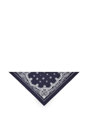 Tory Burch beaded bandana triangle scarf - Blue